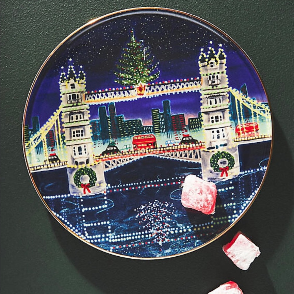Anthropologie Holiday in the city plate: London